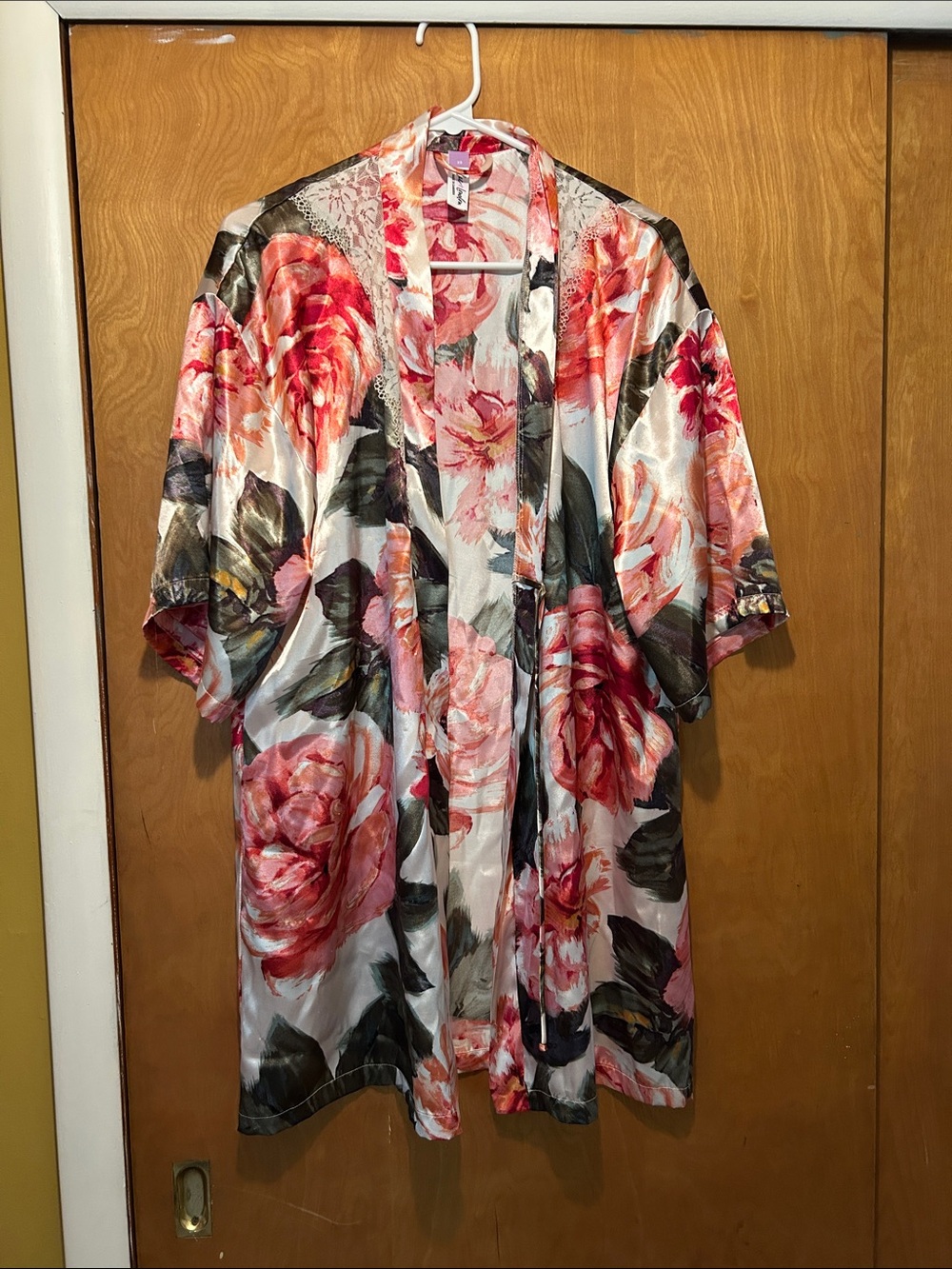 Floral Robe - Pink & Green
